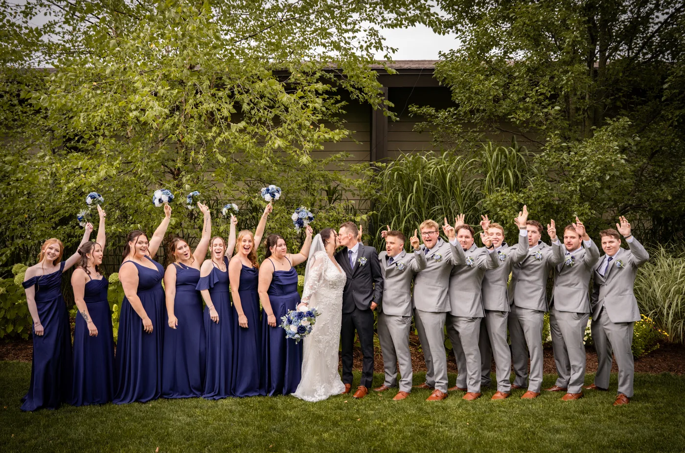 Madison and Kurt wedding party photographed by SA Production Media