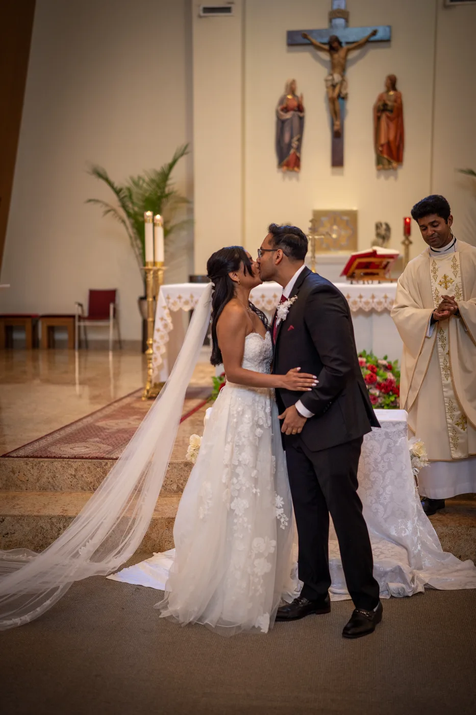 Zenaida and Nidhin ceremony photographed by SA Production Media