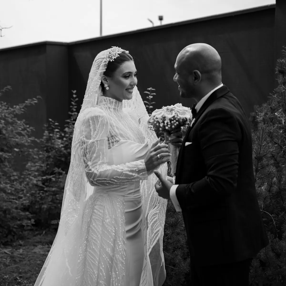 Yara & Karim wedding moment photographed by SA Production Media