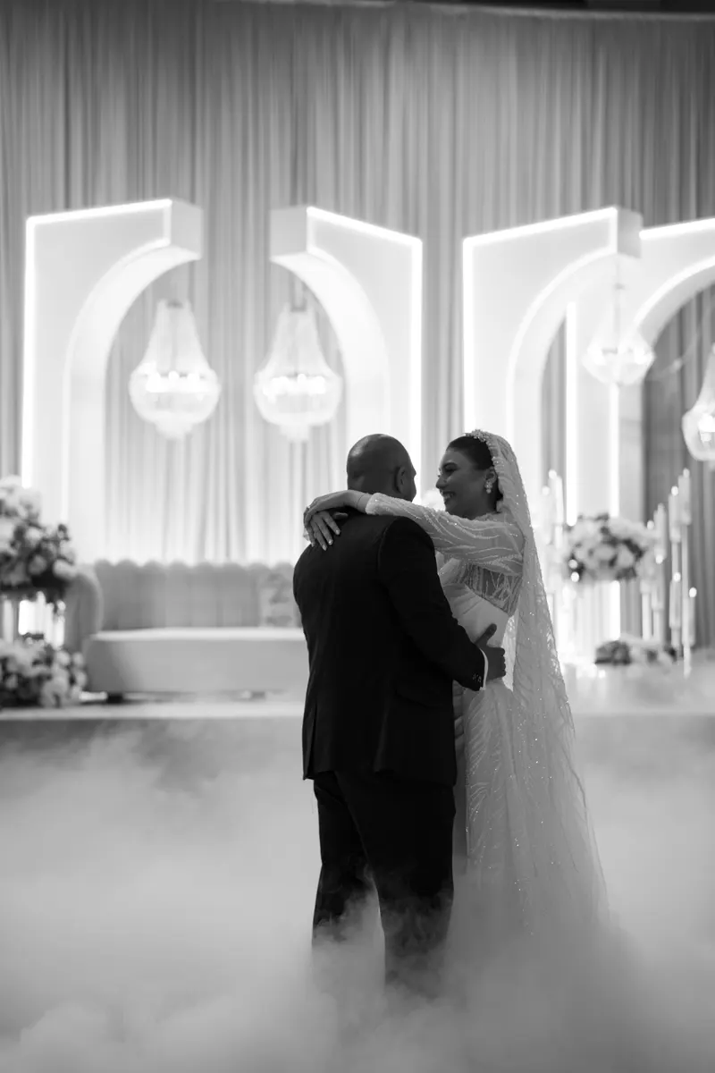Yara & Karim wedding moment photographed by SA Production Media