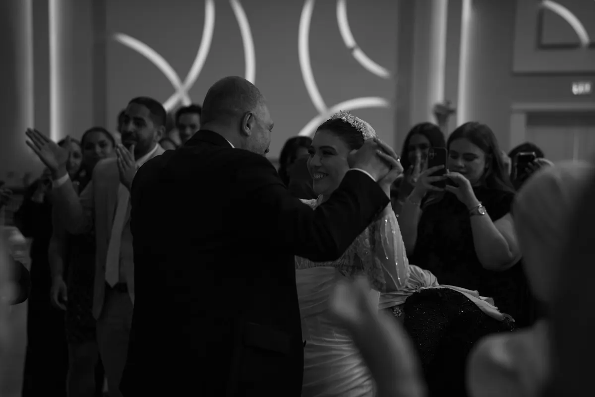 Yara & Karim wedding moment photographed by SA Production Media