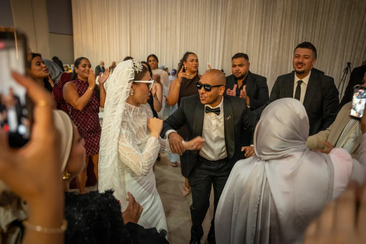 Yara & Karim wedding moment photographed by SA Production Media
