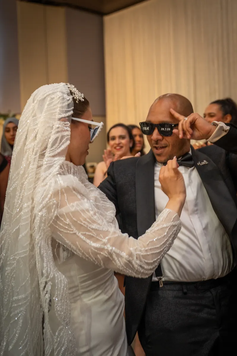 Yara & Karim wedding moment photographed by SA Production Media