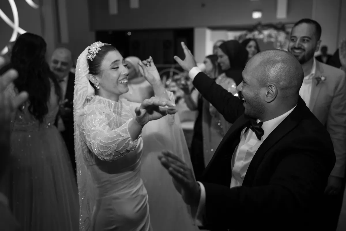 Yara & Karim wedding moment photographed by SA Production Media