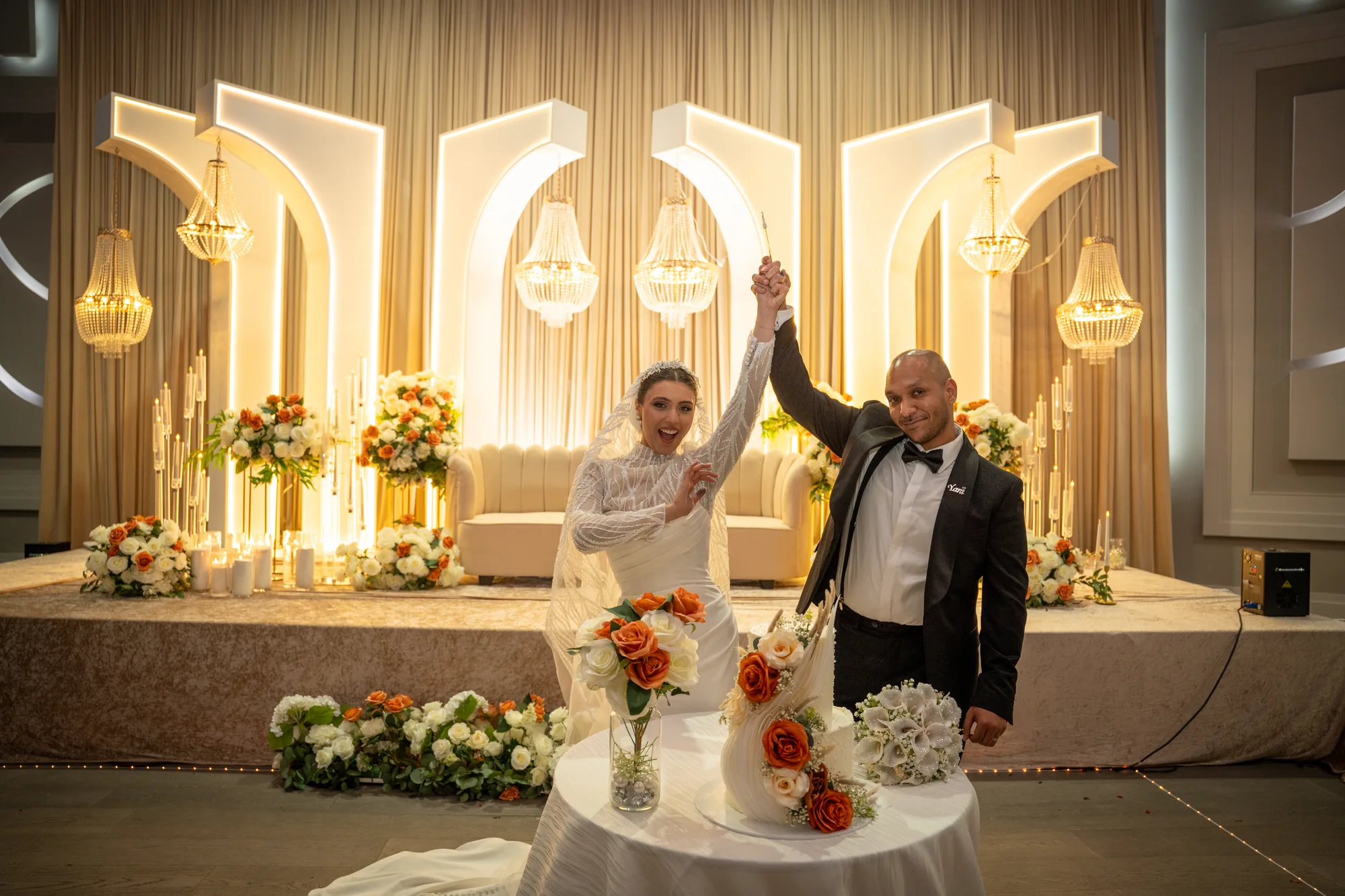 Yara & Karim wedding moment photographed by SA Production Media