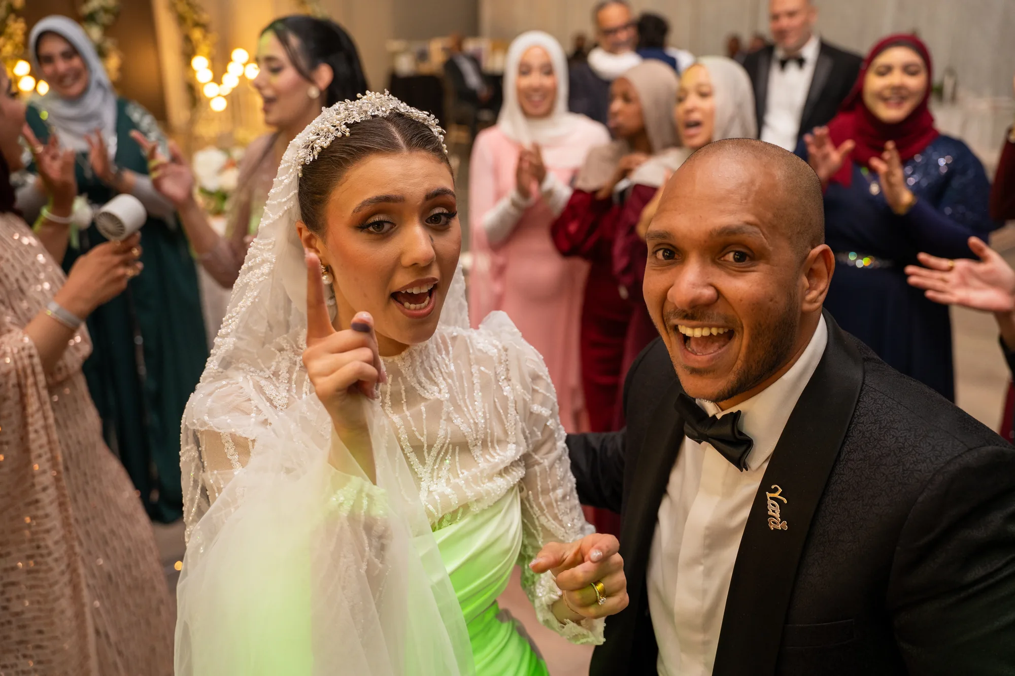 Yara & Karim wedding moment photographed by SA Production Media