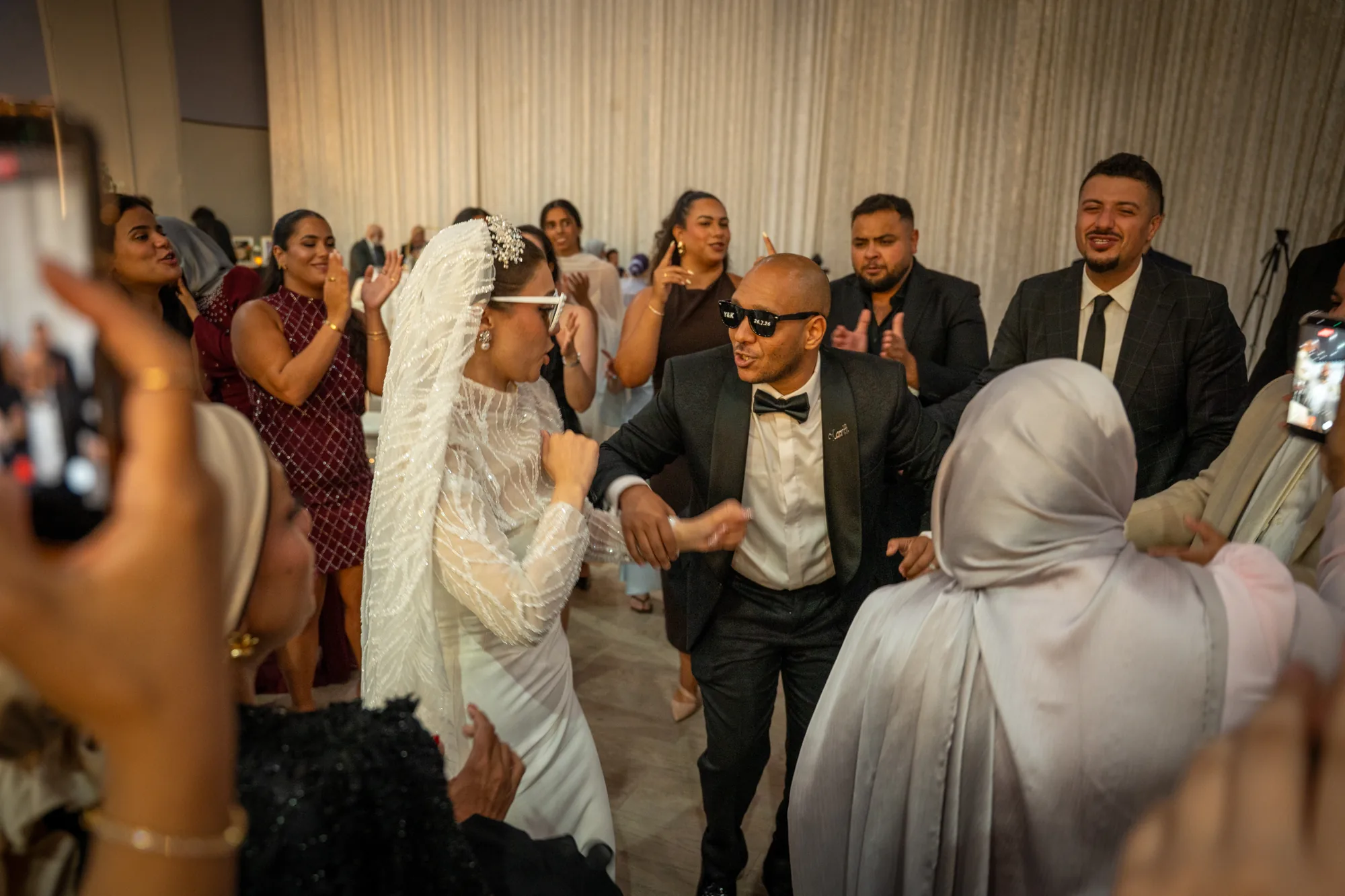 Yara & Karim wedding moment photographed by SA Production Media