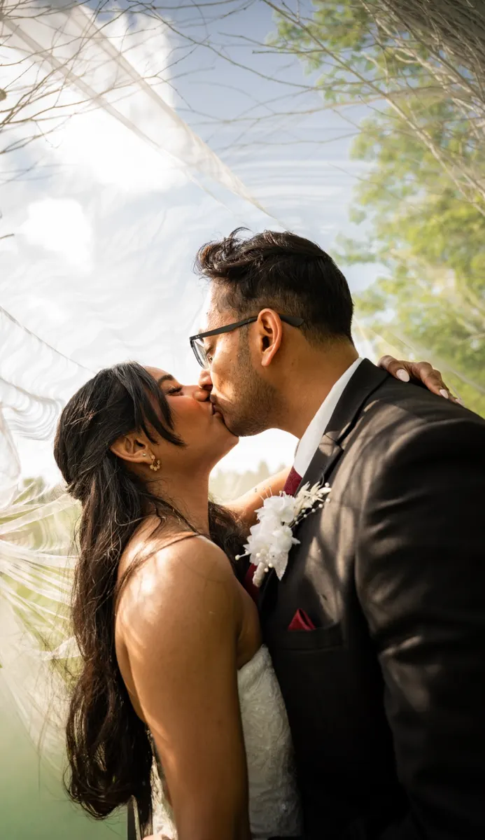 Zenaida & Nidhin wedding moment photographed by SA Production Media