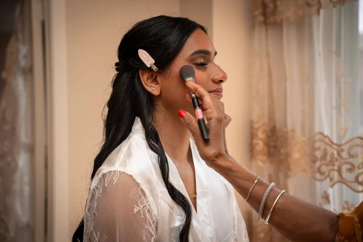 Zenaida & Nidhin wedding moment photographed by SA Production Media