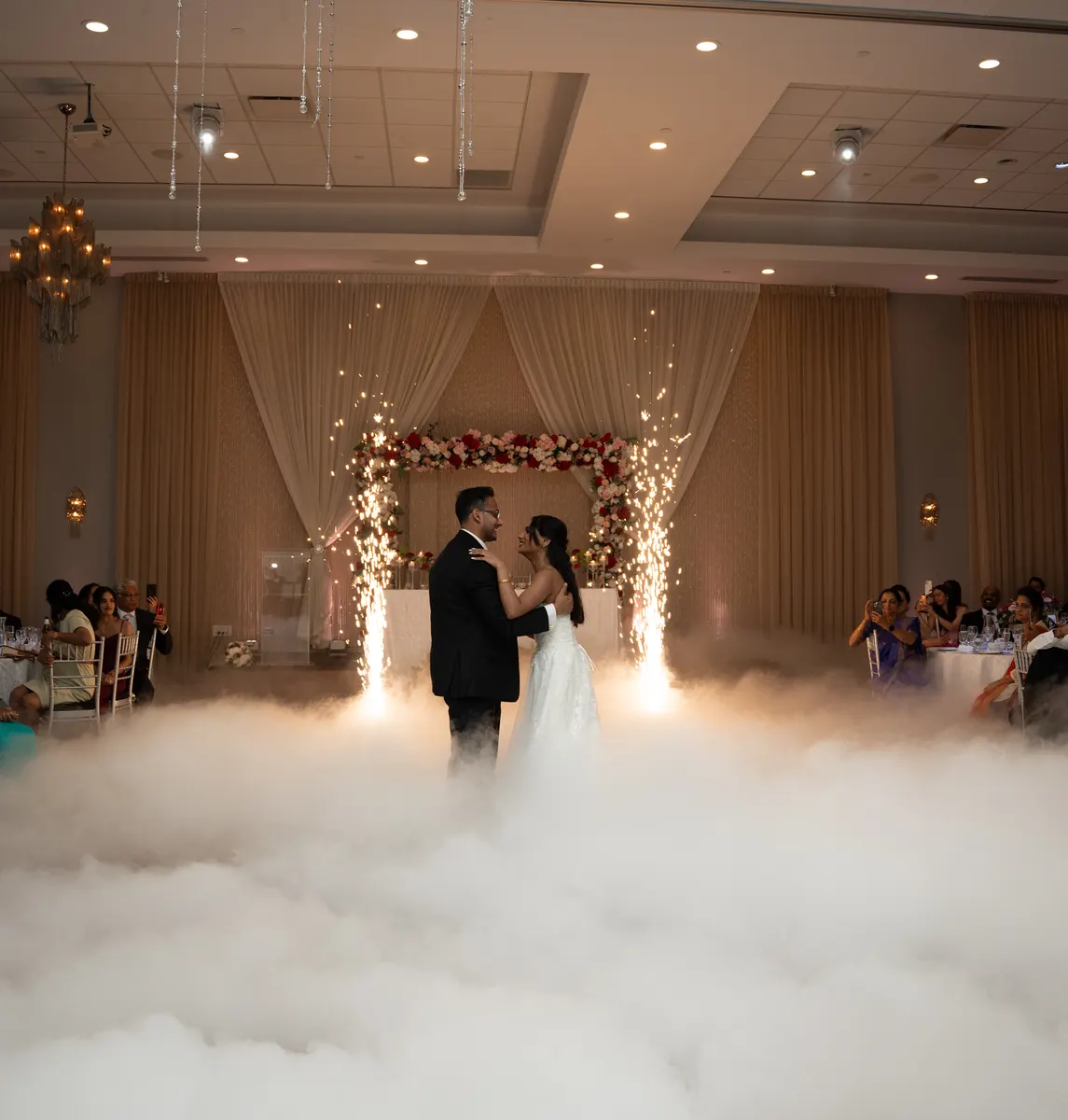 Zenaida & Nidhin wedding moment photographed by SA Production Media