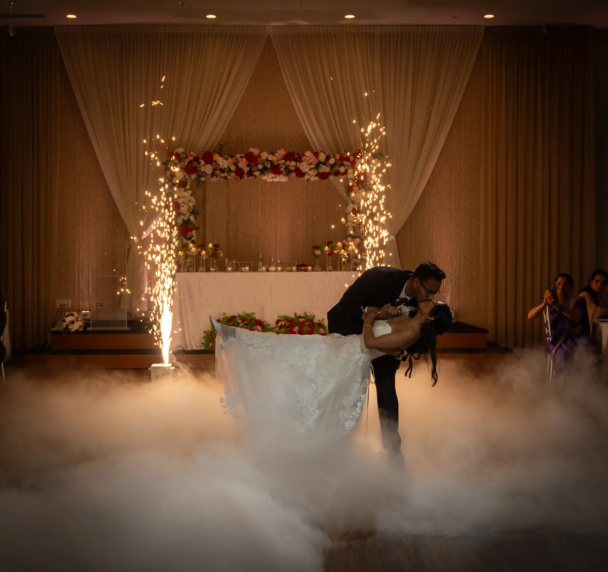 Zenaida & Nidhin wedding moment photographed by SA Production Media
