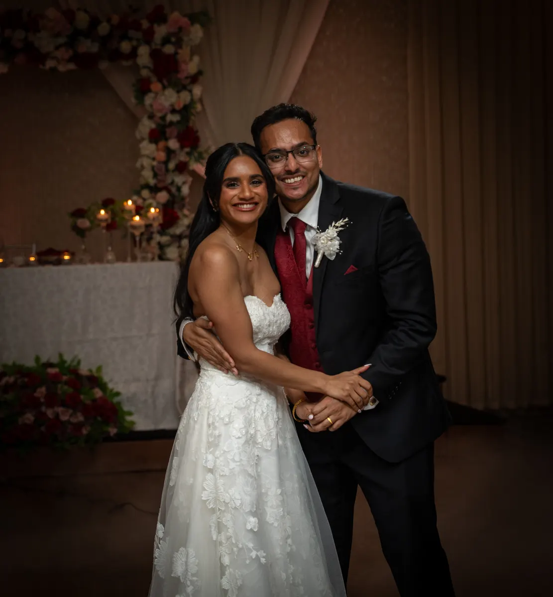 Zenaida & Nidhin wedding moment photographed by SA Production Media