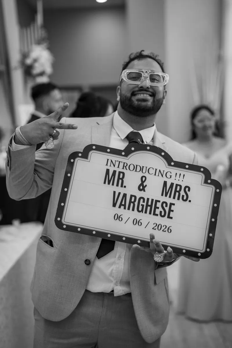 Zenaida & Nidhin wedding moment photographed by SA Production Media