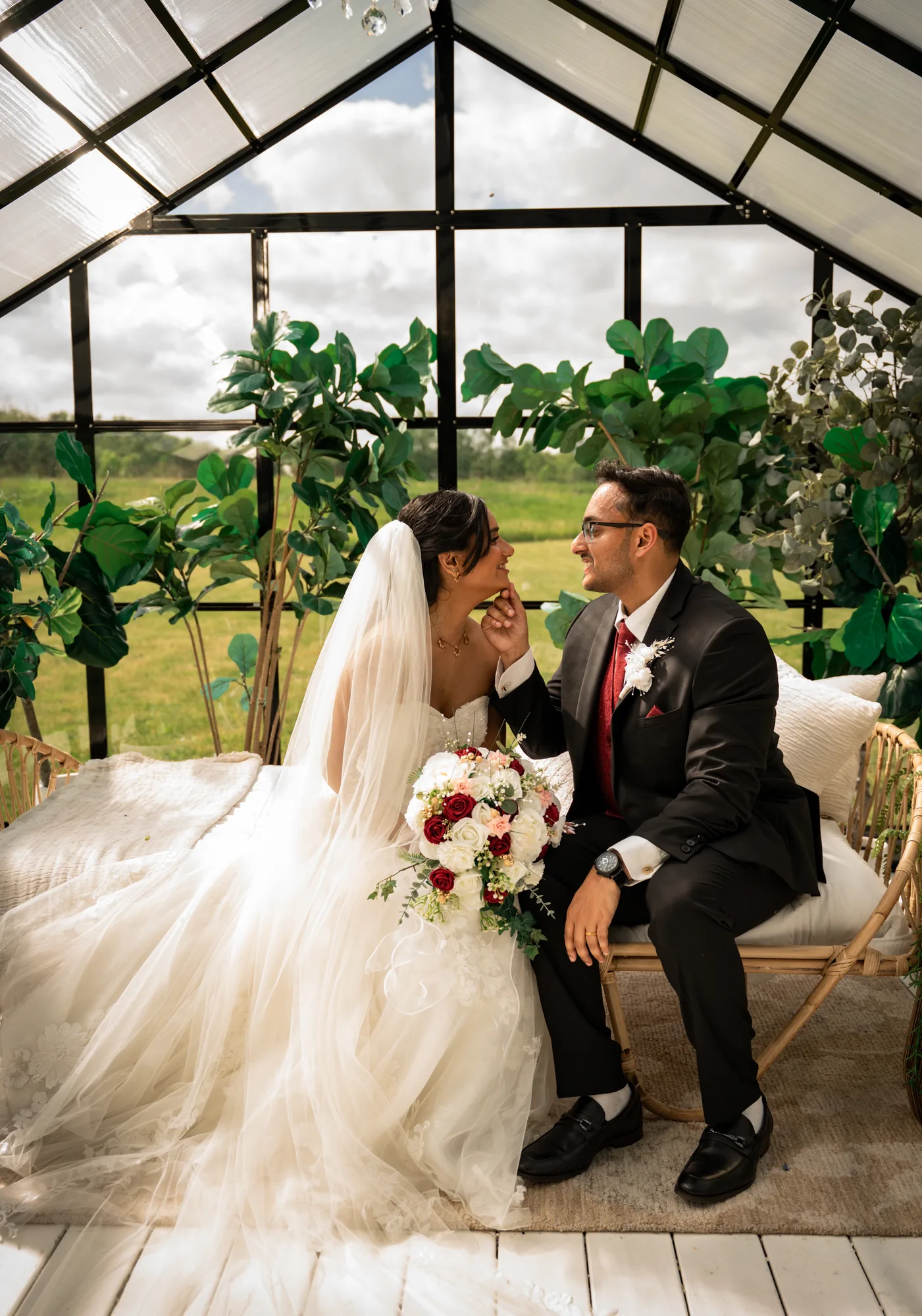 Zenaida and Nidhin outdoor portrait photographed by SA Production Media